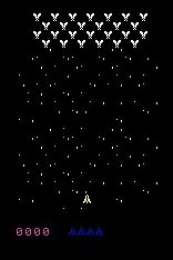 Space Vultures title screen for Arcadia 2001